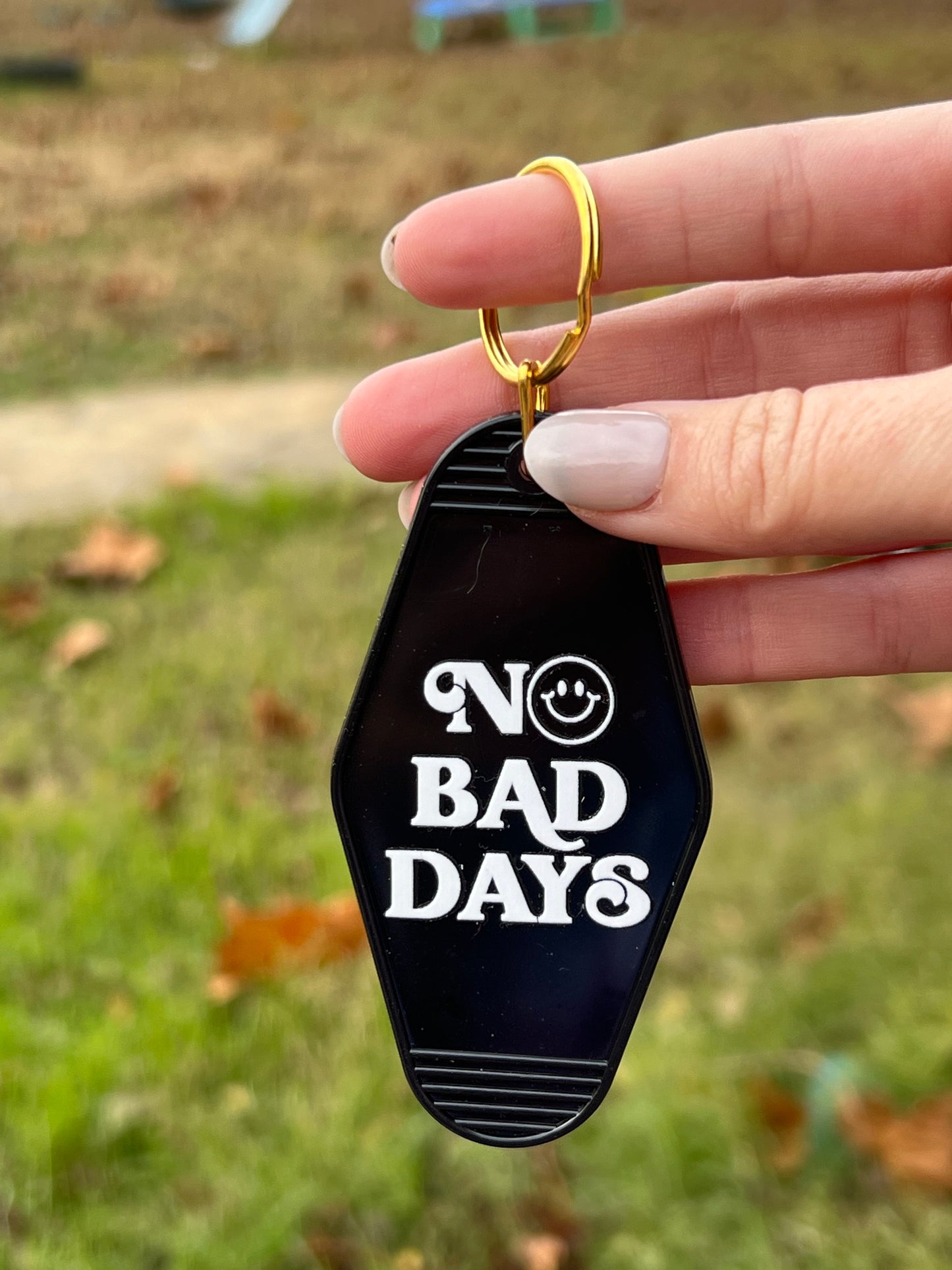 No Bad Days Motel Keychains