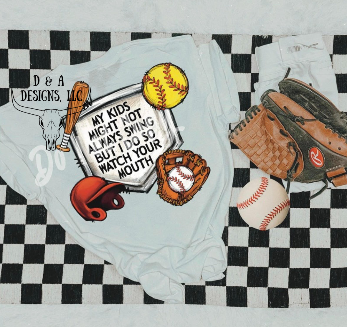 * PRE - ORDER * Watch Your Mouth Baseball, Softball, or Both