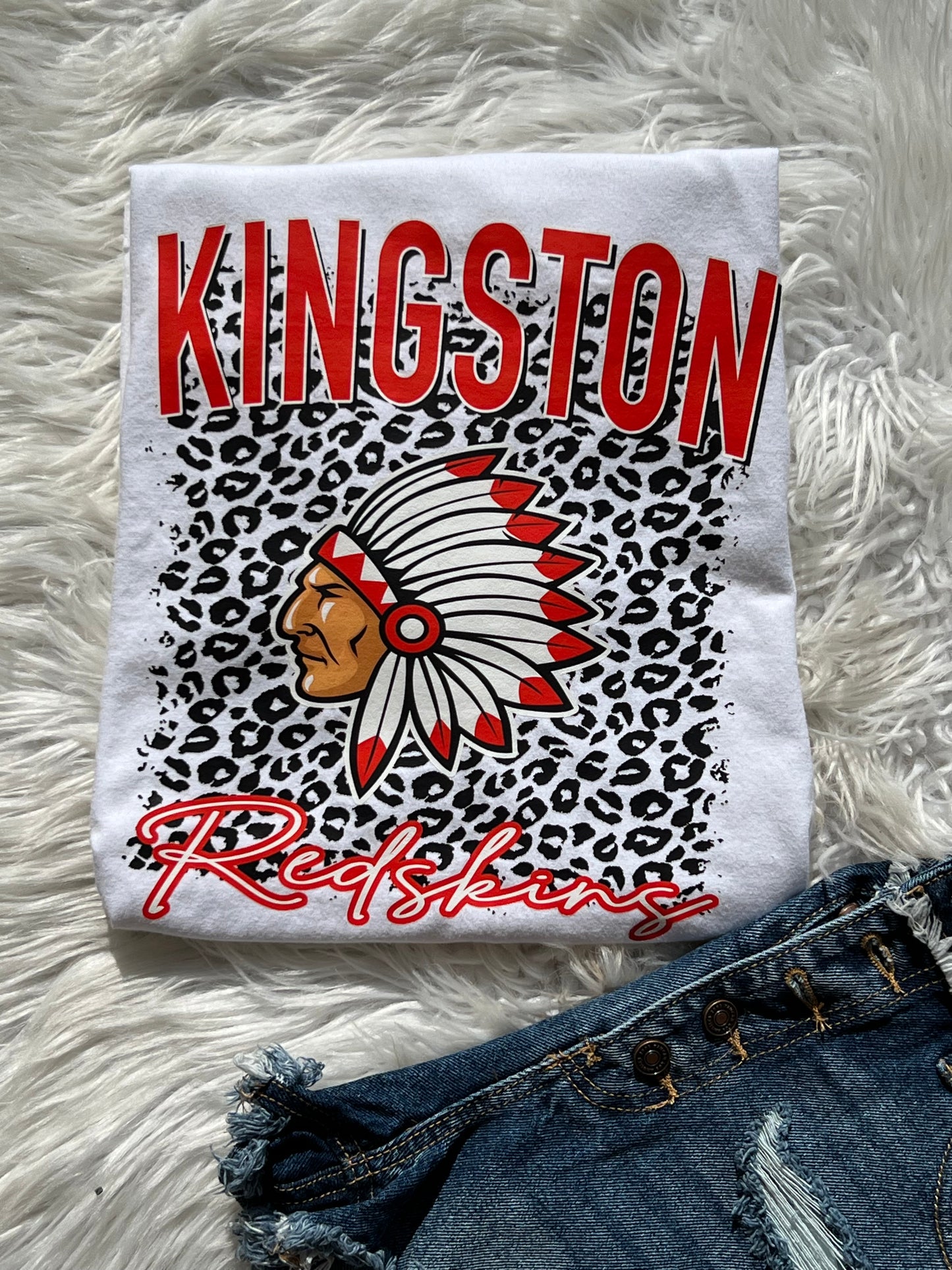 Kingston Redskins - White TEE