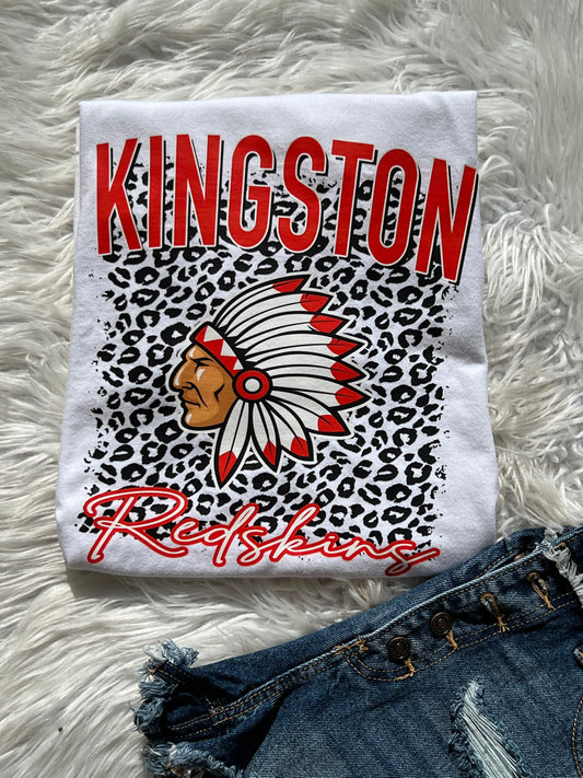 Kingston Redskins - White TEE