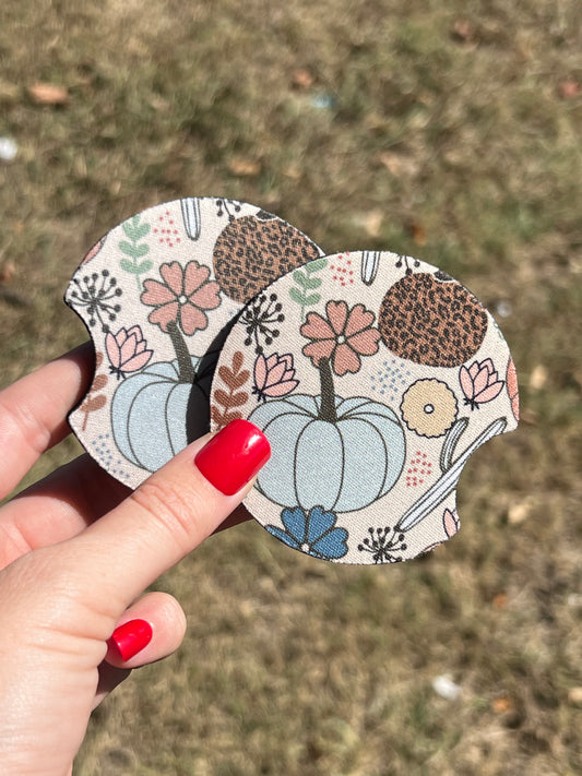 Pumpkin Car Coasters