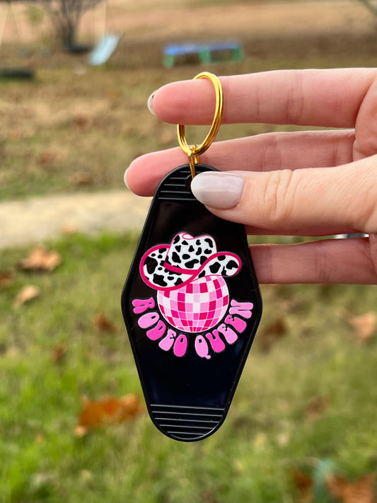 Rodeo Queen Motel Keychain