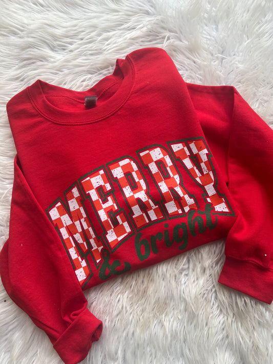 * PRE - ORDER * Merry & Bright SWEATSHIRT