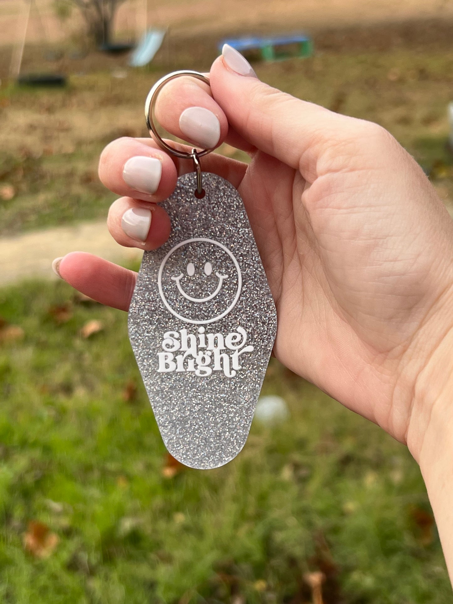 Shine Bright Motel Keychain