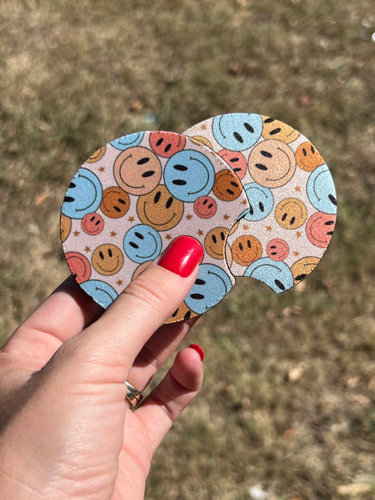 Smiles Car Coasters