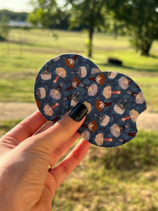 Blue Car Coasters