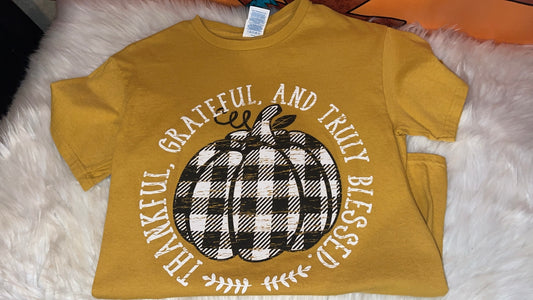 Plaid Pumpkin Tee