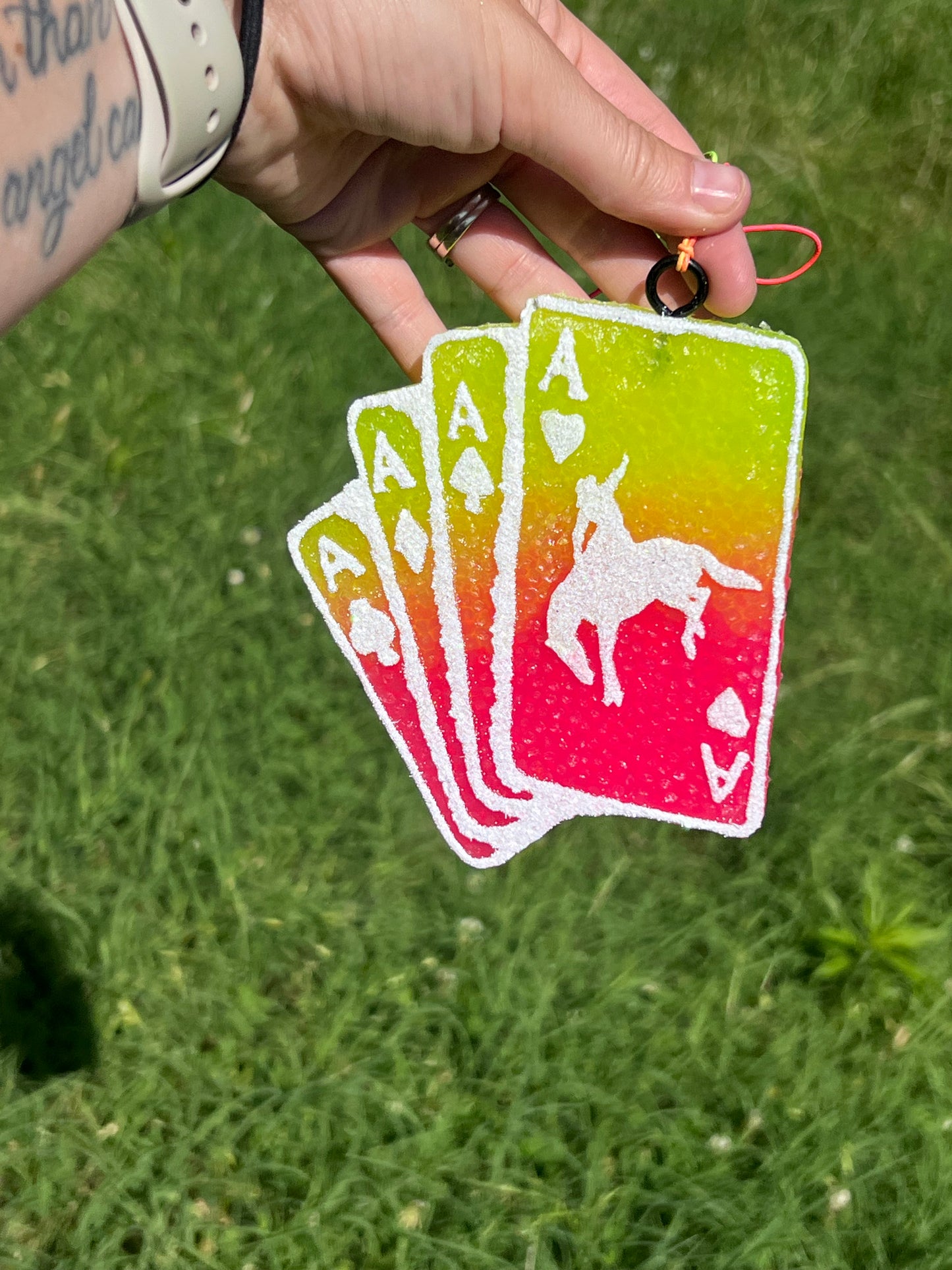 Card Deck Pink/Yellow Ombré Freshie