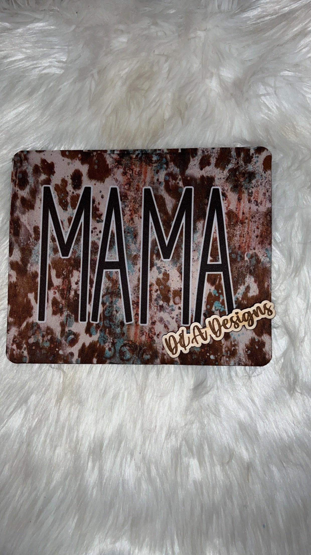 Mama Cow Print Mousepad